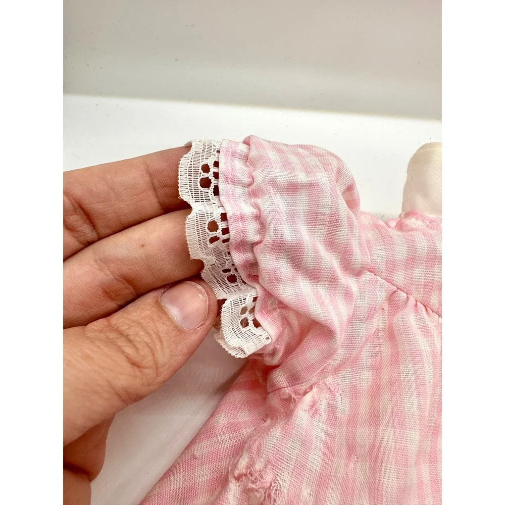 Vintage Cabbage Patch Kids Doll Clothes Lot 1980s Coleco Gingham‎ Gold Vest 3pc